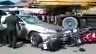 Car accident in Cambodiaflv [upl. by Ace]