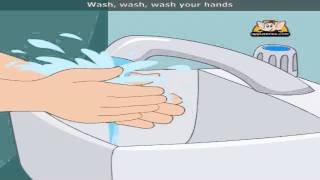 Wash Your Hands  Nursery Rhyme with Lyrics [upl. by Ahsikel]