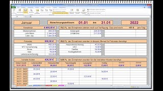 Haushaltsbuch mit Jahresübersicht für den Computer [upl. by Alvan]