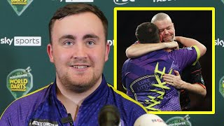 Luke Littler INSTANT REACTION to Van Barneveld win I HAVE NO FEAR I CAN BE WORLD CHAMPION [upl. by Aninaig]