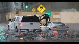 Santa Barbara California Flooding  Atmospheric River December 21 2023 [upl. by Caldeira]