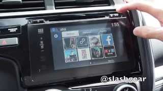 2015 Honda Fit infotainment walkthrough [upl. by Kerril]