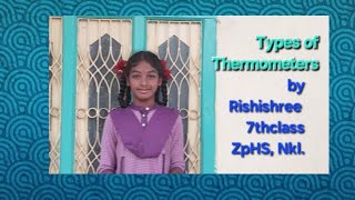 Thermometers l థర్మామీటర్ రకాలు 7th typesoftherometers explanation telugu easy Zomating369 [upl. by Introk]