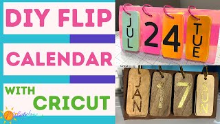 Cricut DIY Flip Calendar  Melody Lane [upl. by Jeconiah]