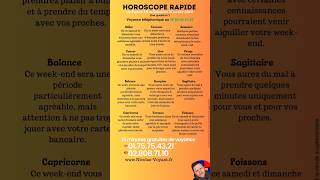 Horoscope rapide du samedi 20 au dimanche 21 janvier 2024 🌈 horoscopedujour zodiaque astrologie [upl. by Sinnaiy1]