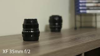 Fujifilm Lens War  Fuji 35mm f2 vs Fuji 50mm f2 What to Choose [upl. by Gnal]