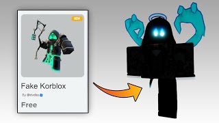 25 GET FREE ITEMS amp FREE FAKE KORBLOX ROBLOX 2024 [upl. by Llemej904]