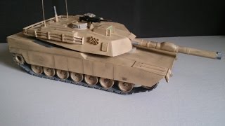 Cartonmodelismo Abrams M1A1 [upl. by Nnairrehs]