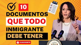 ULTIMA HORA ¡10 DOCUMENTOS QUE TODO INMIGRANTE DEBE TENER [upl. by Mendelson510]