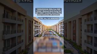 THORAIPAKKAM OMR quot1423sftquot 3Bedroom NorthFacing FlatforSale UDS quot628sftquot GatedCommunity  ₹99L [upl. by Alverson]