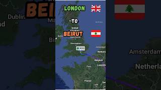 London UK 🇬🇧 to Beirut Lebanon 🇱🇧 Flight Route  ME202  Air Liban  Flight Duration 4h 35mins ✈️ [upl. by Eilatam88]