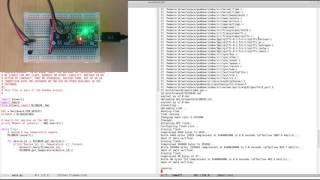 4 Pumbaa Room temperature with DS18B20 on Nano32 ESP32 [upl. by Japheth]