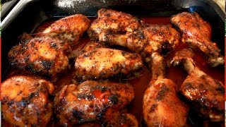 Jerk Chicken Oven Baked  Recipes By Chef Ricardo [upl. by Gide141]