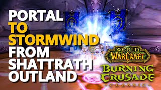 Outland Shattrath to Stormwind Portal WoW TBC [upl. by Takakura]