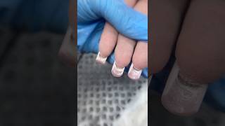 Deep Filing😍 nails manicure manicuretutorial nailtutorial nailfile acrygel nailtutorial [upl. by Mitzl]