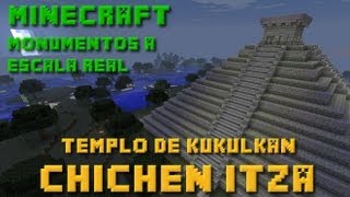 Minecraft  Monumentos a escala real  Pirámide de Chichen Itza [upl. by Pandora]