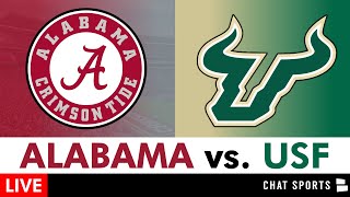 Alabama vs USF Live Streaming Scoreboard PlayByPlay Highlights  2024 CFB Week 2 [upl. by Nalyk]