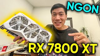 Món hời mới thay thế RTX 4070  ASRock RX 7800 XT Steel Legend [upl. by Darnok63]