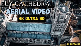 Ely Cathedral Aerial Video 4k ULTRA HD [upl. by Nitsugua316]