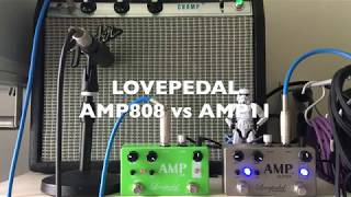 Lovepedal AMP808 vs AMP11 comparison [upl. by Larson716]