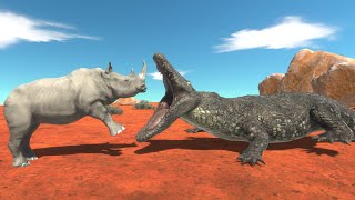 Mammals Neighbors attack Purussaurus  Animal Revolt Battle Simulator [upl. by Iggem]