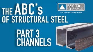 ABCs of Structural Steel  Part 3 Channels  Metal Supermarkets [upl. by Nwahc23]