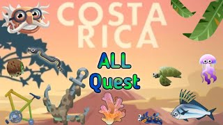 Creatures of the deep COSTA RICA All questsmissions [upl. by Wolsniw]