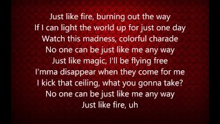 Pink  Just Like Fire Lyrics [upl. by Mansur]