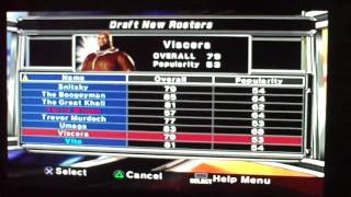 WWE Smackdown Vs RAW 2007 GM Mode Walkthrough [upl. by Gelb]