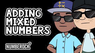 Adding Mixed Numbers Song  Add Fractions and Mixed Numbers with Like Denominators [upl. by Assirok]