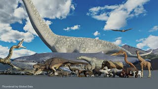 Animal Size Comparison 150 Animals  3d Animation Comparison [upl. by Coopersmith]