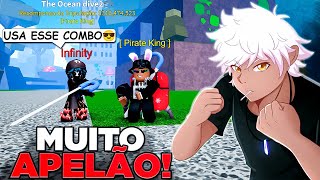 FUI PVP USANDO O COMBO DO INFINITY EXILITY NO BLOX FRUITS  Sharkizim ​ 🦈👑infinity [upl. by Staw571]