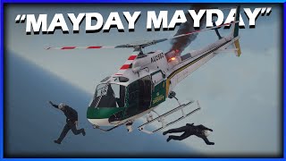 GTA RP  POLICE HELICOPTER GOES DOWN [upl. by Gnirol]