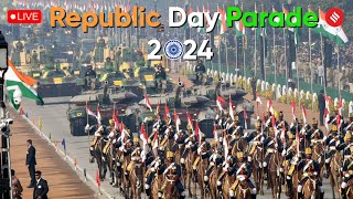 Republic Day Parade 2024 India Celebrates 75th Republic Day  26 January Parade [upl. by Negaem]