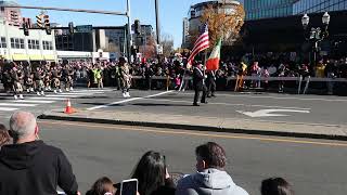 Stamford Downtown Parade Spectacular · November 19 2023 Stamford Downtown  NYPD Pipes and Drums [upl. by Godrich]