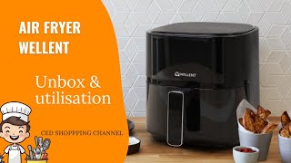 Unbox Air Fryer Wellent et mode demploi [upl. by Arelc]