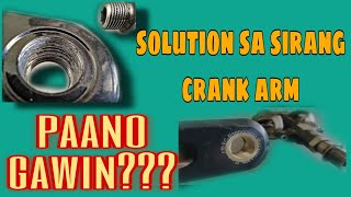 Crank arm loose thread SOLVED [upl. by Droffig339]