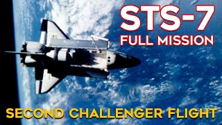 STS7 Second Challenger Flight  1983 Shuttle Launch Landing Historical Footage Sally Ride NASA [upl. by Rakabuba218]