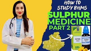 sulphur part 2 medicine BHMS lecture video [upl. by Marilou614]