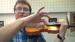 Violin Bow Hold  Curved Thumb Trick [upl. by Nnylyam]