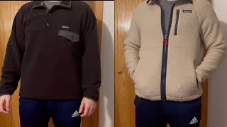 PATAGONIA Mens Retro Pile Fleece Jacket VS Synchilla SnapT Fleece Pullover [upl. by Lakin]