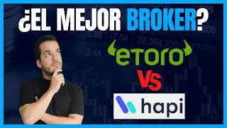 ✅Etoro vs Hapi ¿Cuál es el mejor Broker [upl. by Matthiew]