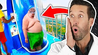 ER Doctor REACTS to Most INSANE Water Slide Fails [upl. by Forrest]