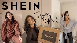 AD  SHEIN CLOTHING TRY ON HAUL  AUTUMN WINTER 2020 WITH DISCOUNT CODE [upl. by Nnylyaj]