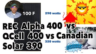 REC vs QCell vs Canadian Solar Panels [upl. by Ria]