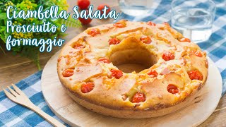 Ciambella Salata con Prosciutto e Formaggio  Ricetta Facile Ciambella Soffice  55Winston55 [upl. by Astrix]