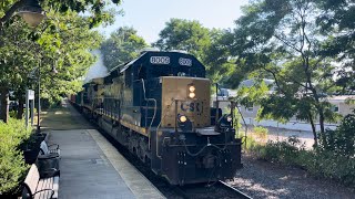 CSX L080 clears Exeter under a speed restriction [upl. by Lenox]