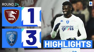 SALERNITANAEMPOLI 13  HIGHLIGHTS  Empoli secure massive win on the road  Serie A 202324 [upl. by Akiaki954]