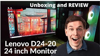 Lenovo D24 24inch Monitor Unboxing and Review [upl. by Travus567]