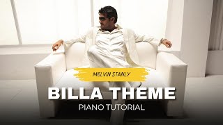 Billa Theme  Yuvan  Ajith  Piano  Keyboard Tutorial [upl. by Aneehsal]